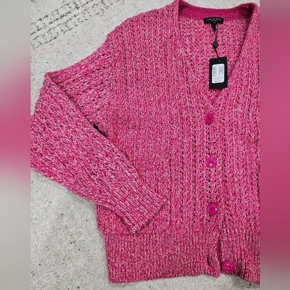 rag & bone Pink Knit Cardigan - Picture 6 of 10